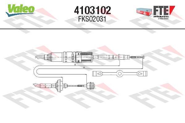 FTE 4103102 Cable Pull, clutch control
