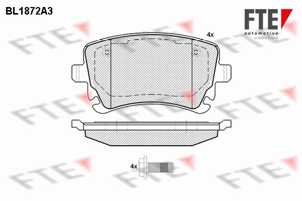 FTE 9010452 Brake Pad Set, disc brake