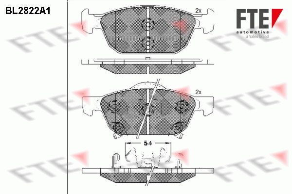 FTE 9011005 Brake Pad Set, disc brake