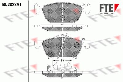 Brake Pad Set, disc brake FTE 9011005