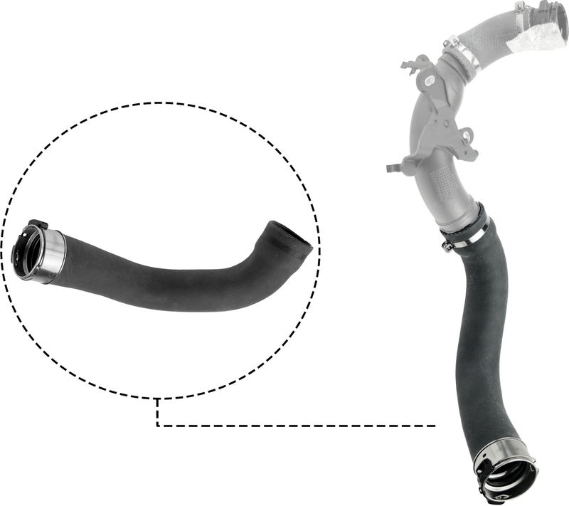 GATES 09-0528 Charge Air Hose