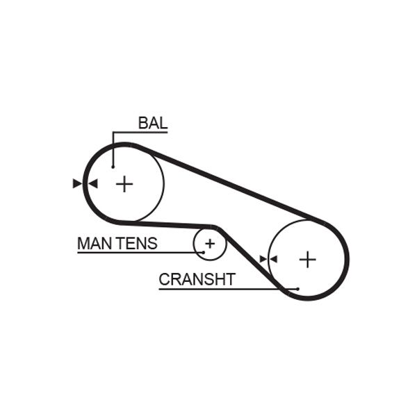 GATES 5025 Timing Belt