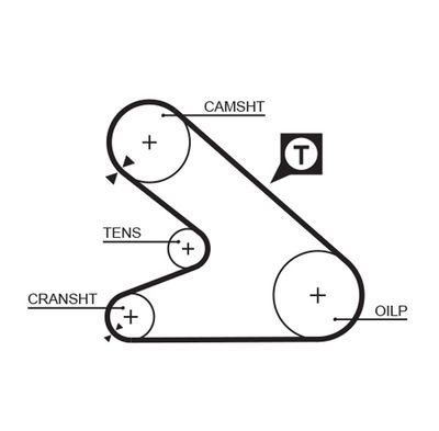 Timing Belt GATES 5054