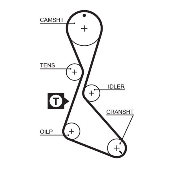 GATES 5056 Timing Belt