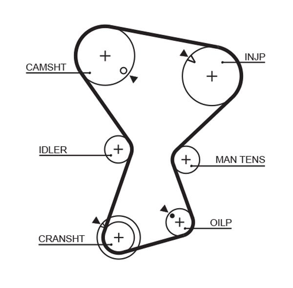 GATES 5072 Timing Belt
