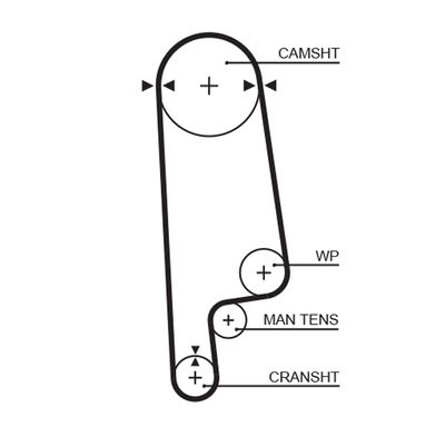 Timing Belt GATES 5084XS