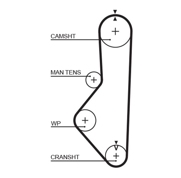 GATES 5085 Timing Belt