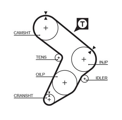 Timing Belt GATES 5087