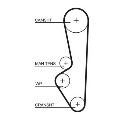 Timing Belt GATES 5094XS