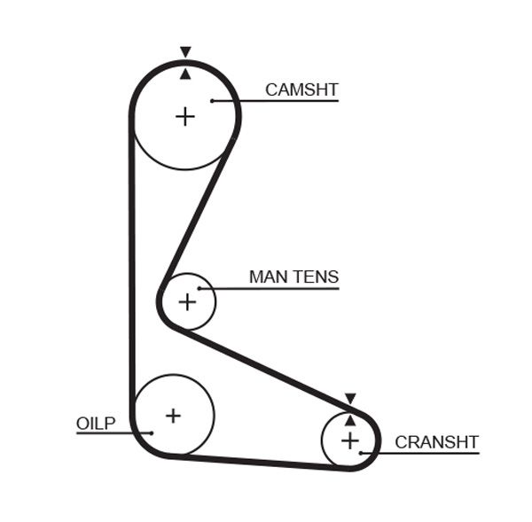 GATES 5103 Timing Belt