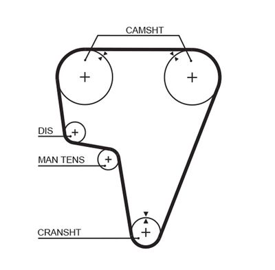Timing Belt GATES 5125