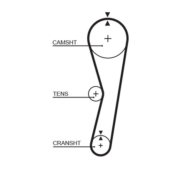 GATES 5127 Timing Belt