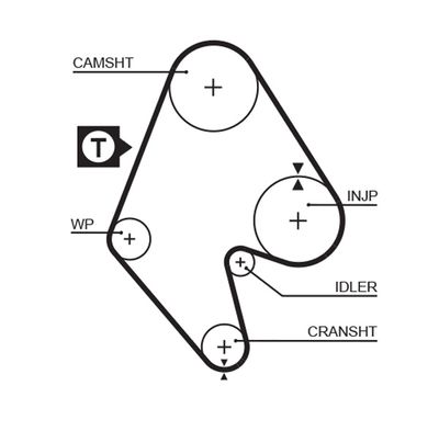 Timing Belt GATES 5129