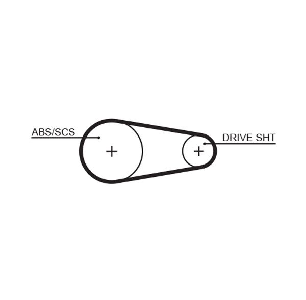 GATES 5204XS Timing Belt