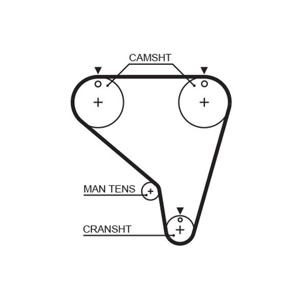 GATES 5266XS Timing Belt
