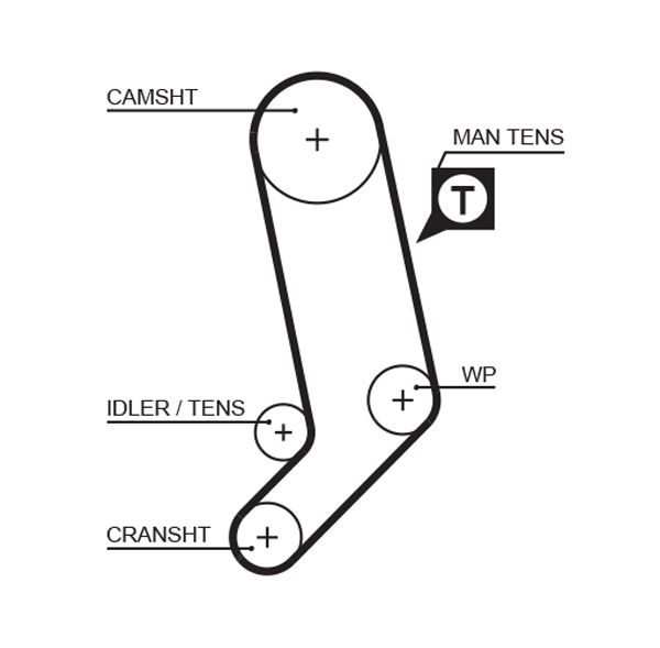 GATES 5323XS Timing Belt