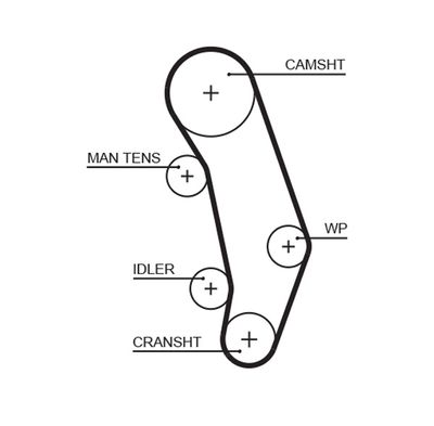Timing Belt GATES 5346XS