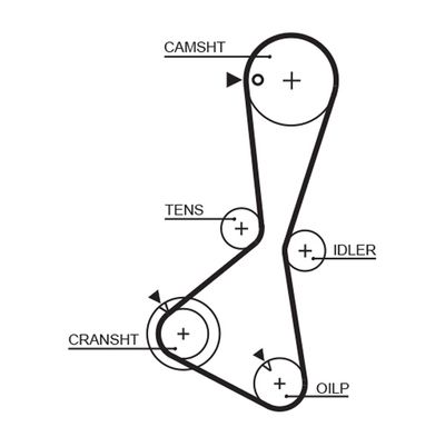 Timing Belt GATES 5374XS