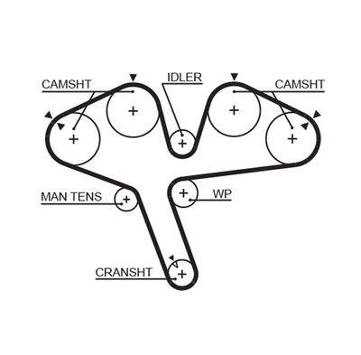 Timing Belt GATES 5376XS