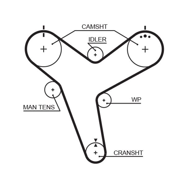 GATES 5380XS Timing Belt
