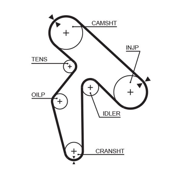 GATES 5391XS Timing Belt