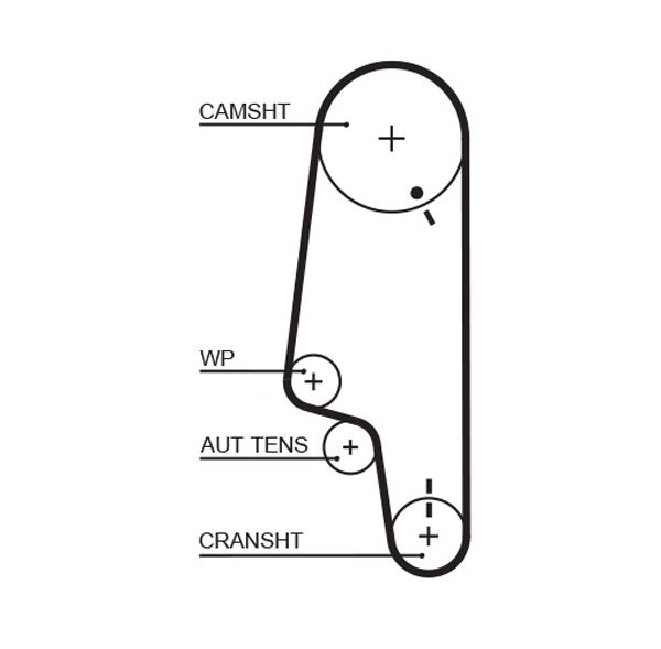 GATES 5427XS Timing Belt
