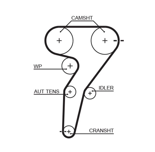 GATES 5429XS Timing Belt