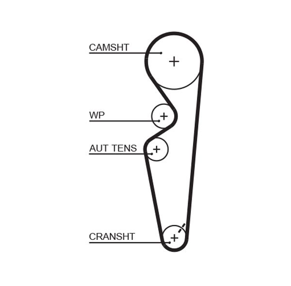 GATES 5431XS Timing Belt