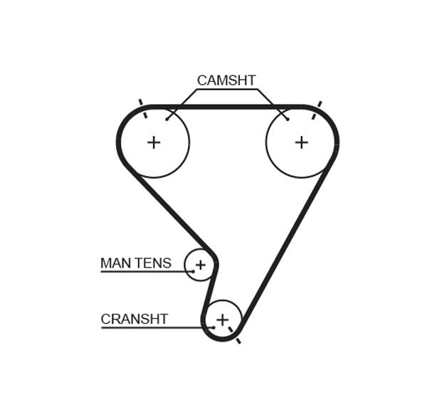 GATES 5448XS Timing Belt