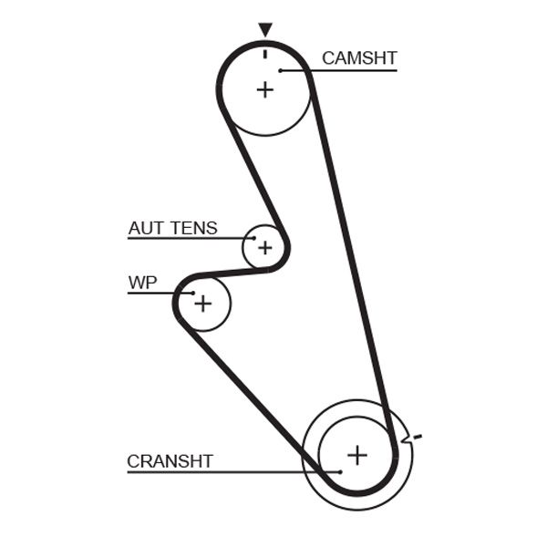 GATES 5449 Timing Belt