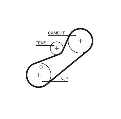 Timing Belt GATES 5464XS