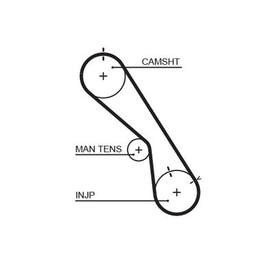 Timing Belt GATES 5474XS