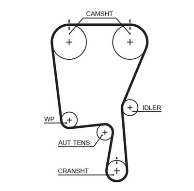 Timing Belt GATES 5490XS