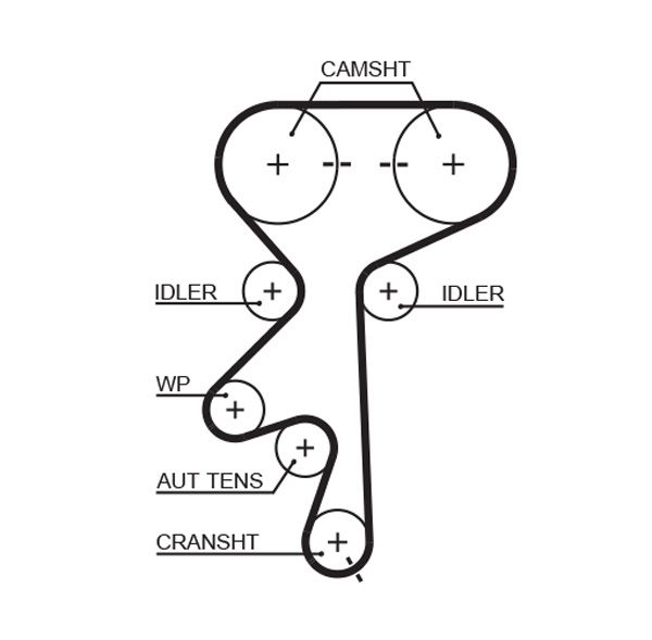 GATES 5499XS Timing Belt