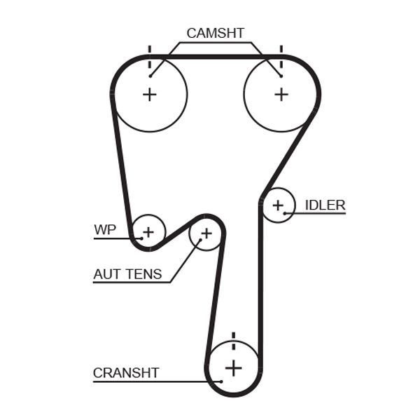 GATES 5509XS Timing Belt