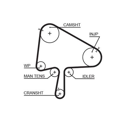 Timing Belt GATES 5510XS