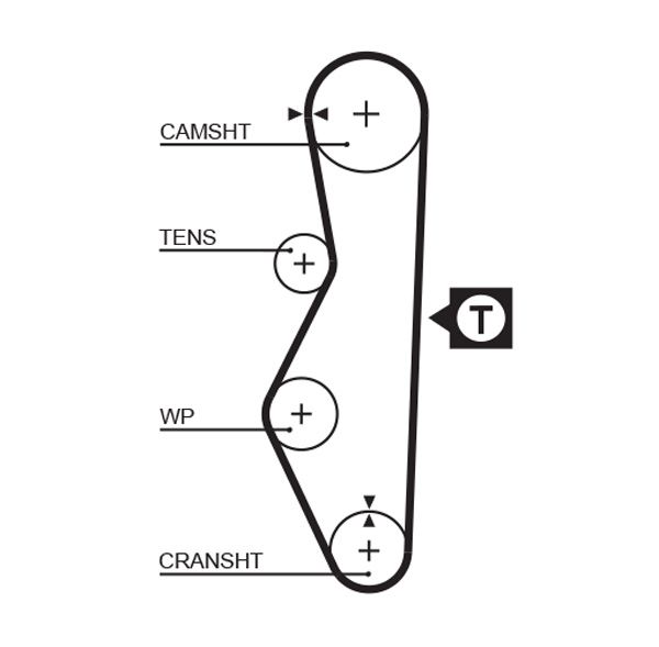 GATES 5521 Timing Belt