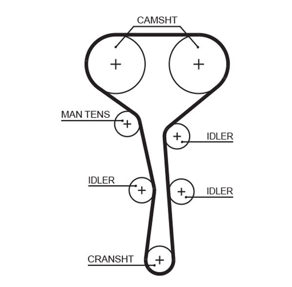 GATES 5532XS Timing Belt