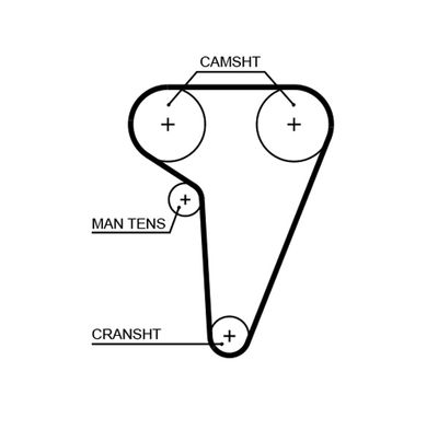 Timing Belt GATES 5549XS