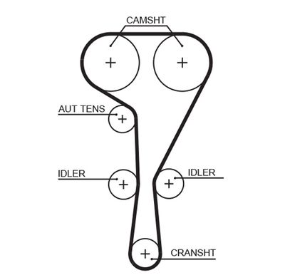 Timing Belt GATES 5551XS