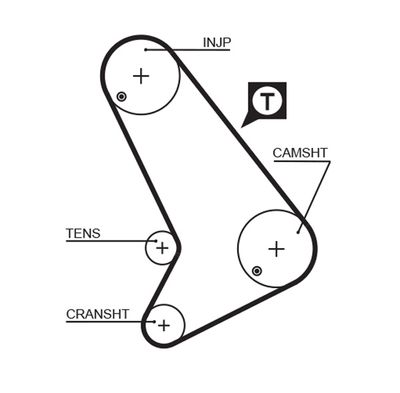 Timing Belt GATES 5571XS