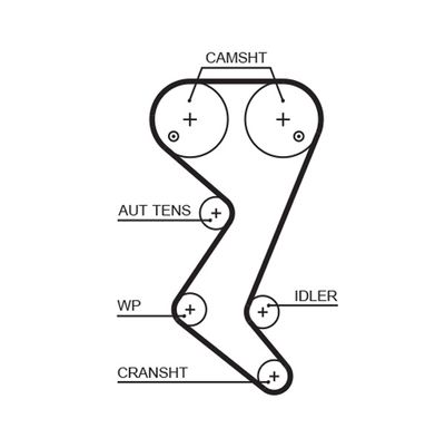 Timing Belt GATES 5582XS