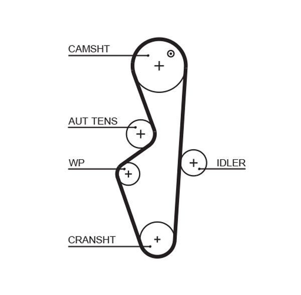 GATES 5617XS Timing Belt