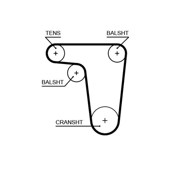 GATES 5618XS Timing Belt