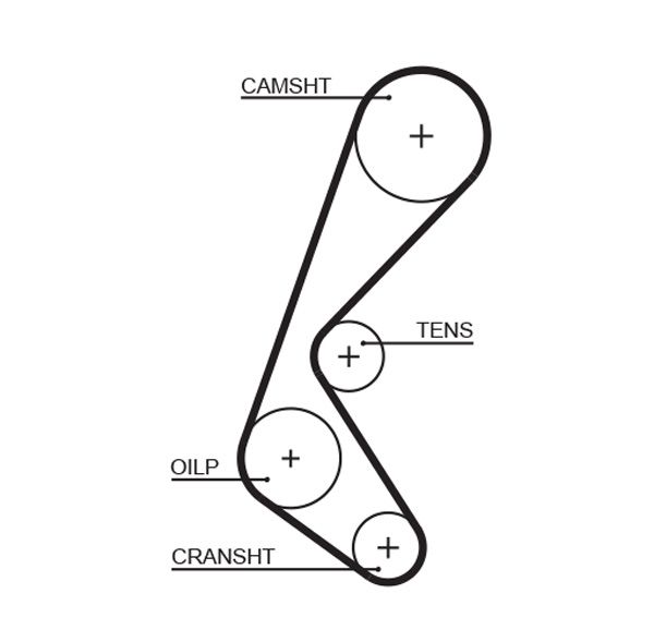 GATES 5628XS Timing Belt