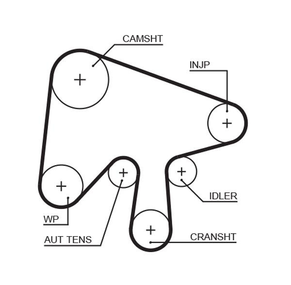 GATES 5630XS Timing Belt