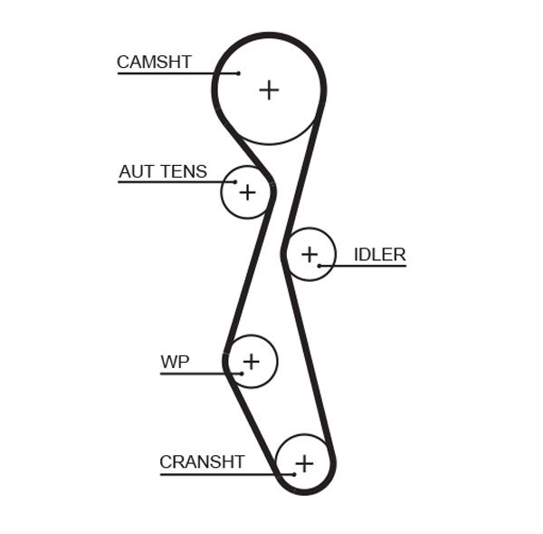 GATES 5633XS Timing Belt