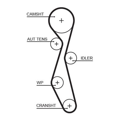 Timing Belt GATES 5633XS