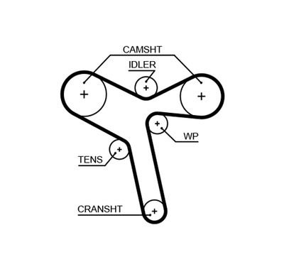 Timing Belt GATES 5647XS