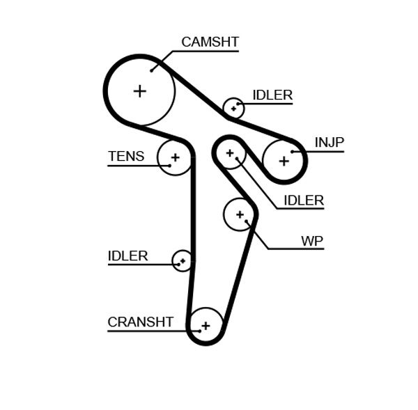 GATES 5649XS Timing Belt